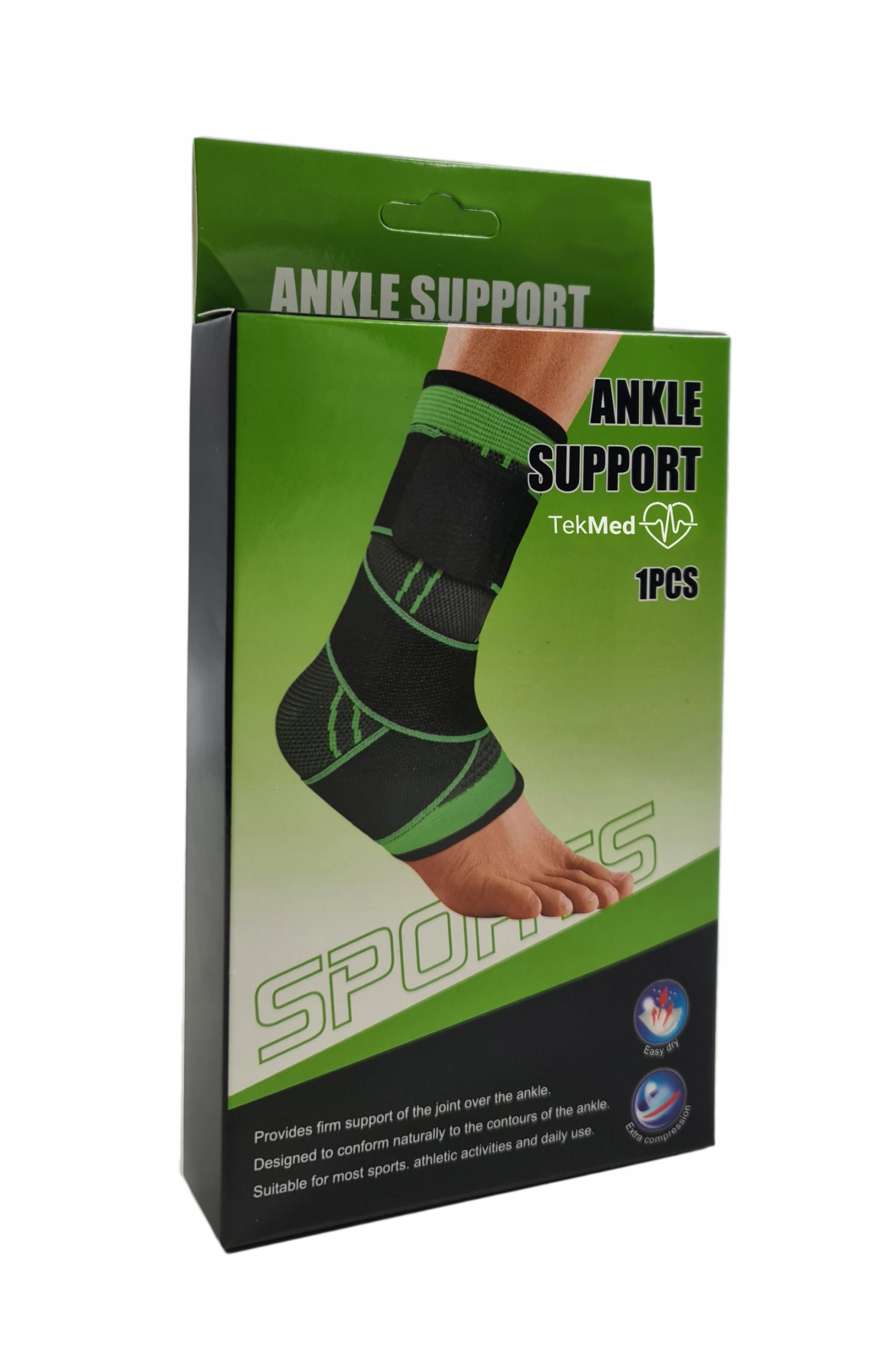 STABILIZATOR KOSTKI ORTEZA OPASKA ELASTYCZNA UCISKOWA STAWU SKOKOWEGO M/L Kod producenta 872563