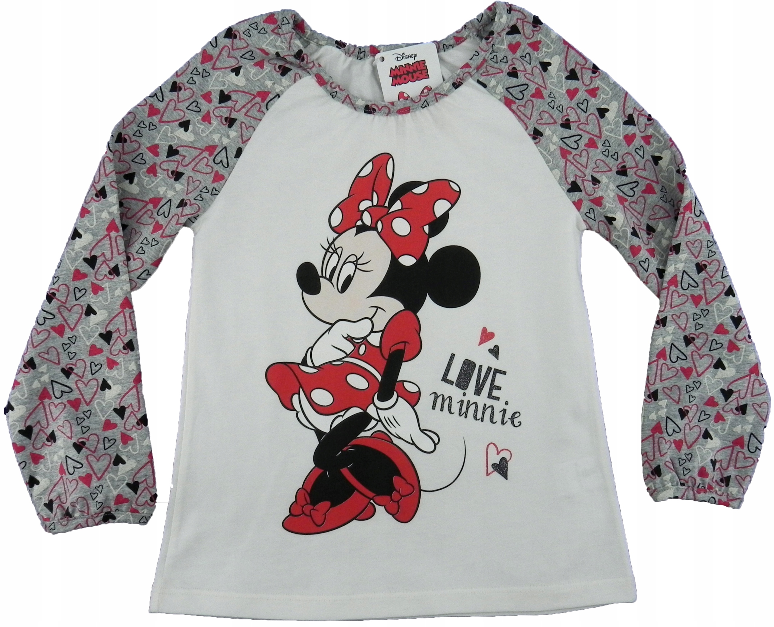 

Minnie Myszka bluzka tunika serduszka Disney 116