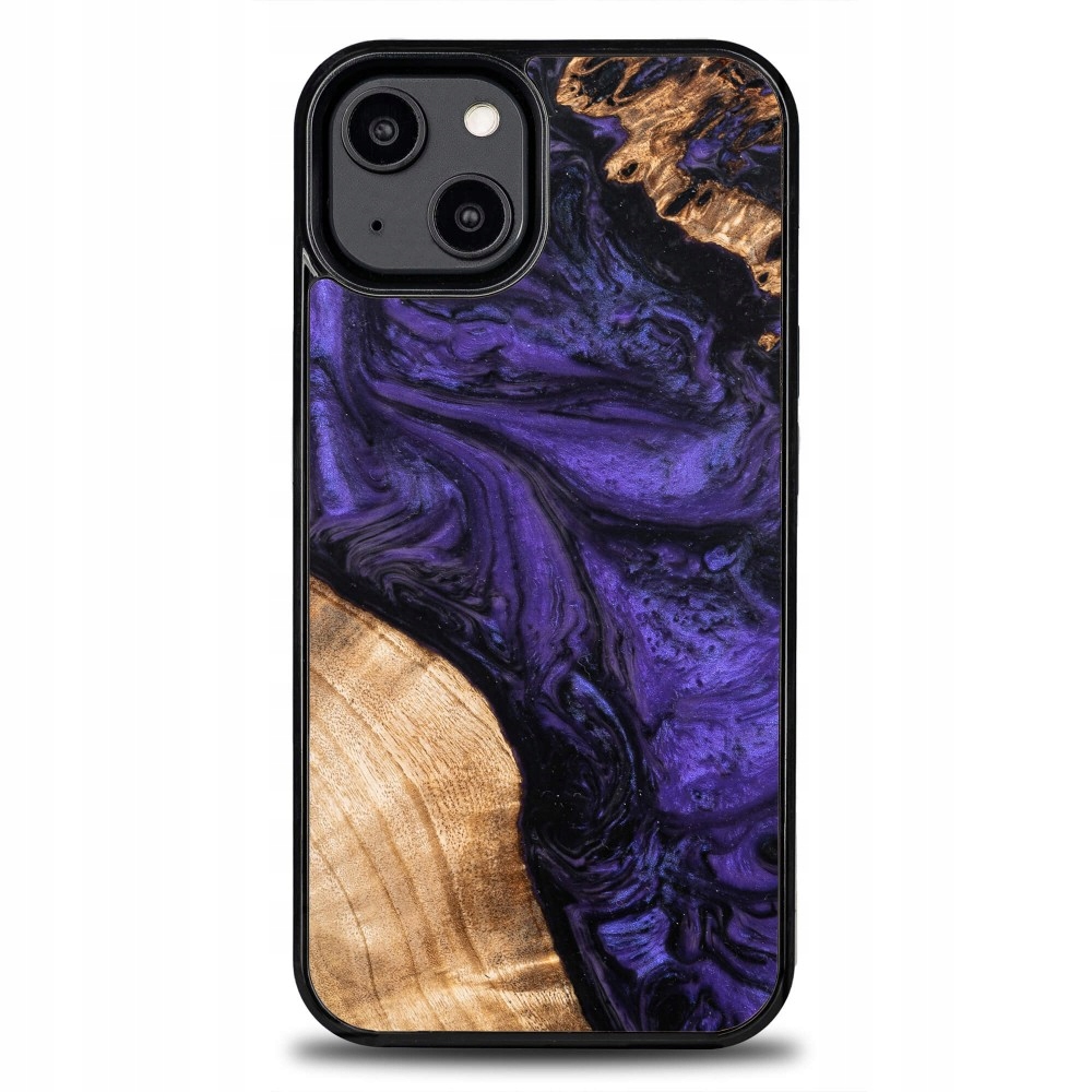 Pouzdro Bewood Unique pro iPhone 15 fialové