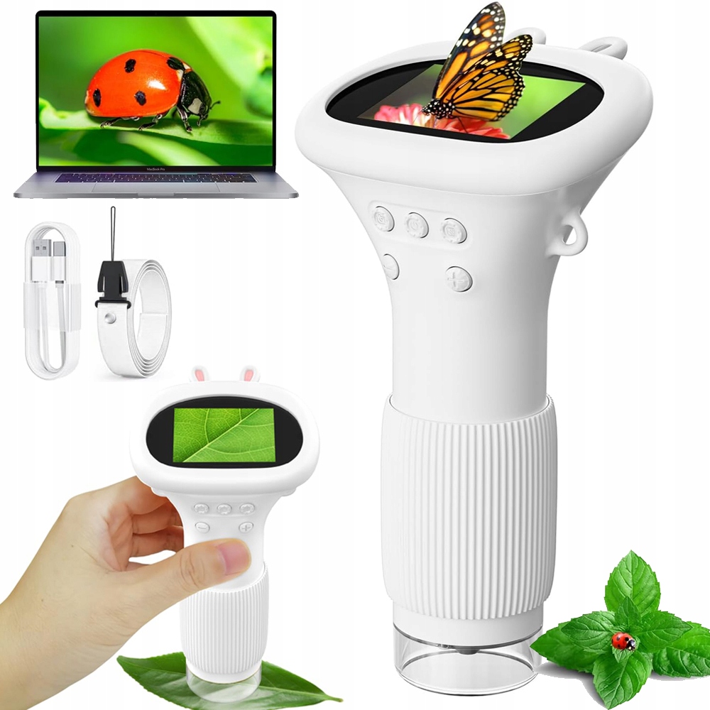 1000X Digitální kapesní optický mikroskop pro děti s Led přiblížením Hd