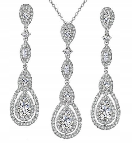 Exkluzivní Svatební Komplet S Diamantovými Zirkony