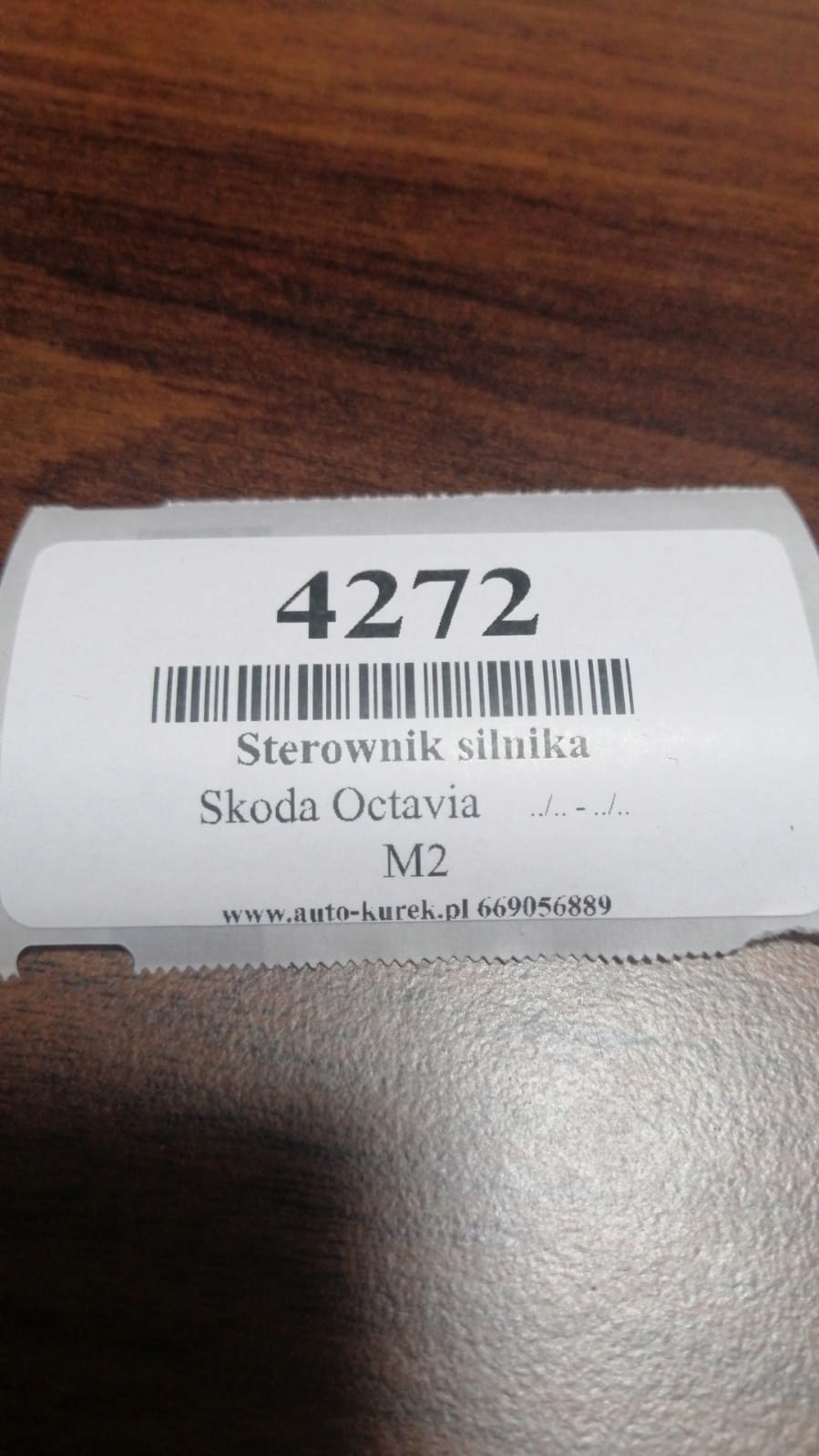 SKODA OCTAVIA control unit of the engine 0281001707