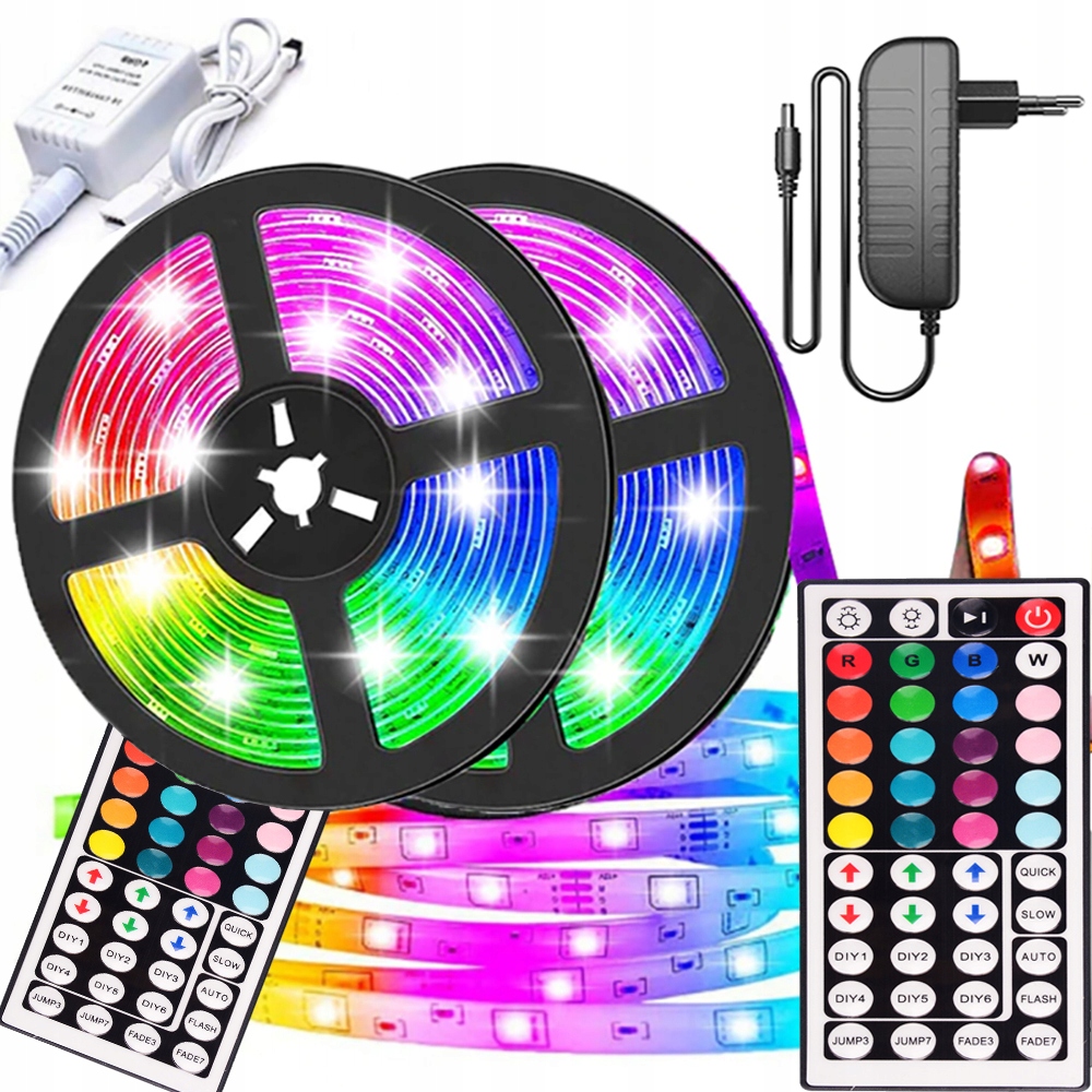 

Taśma Led Smd Wodoodporna 5M Rgb Kolorowa Pilot