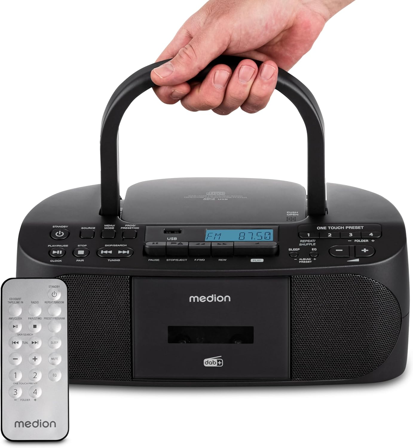 Radioodtwarzacz Medion Life DRX-1 Czarny Dab+ Bluetooth 5.4 Aux CD Usb