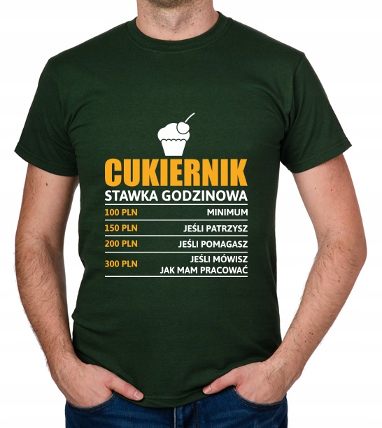 

koszulka Cukiernik stawka godzinowa ciastkarz