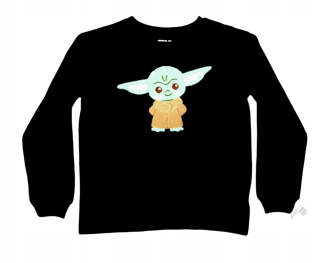 Mikina bez kapuce $44 Star Wars Baby Yoda Grogu vel. M, krásně vyšitá