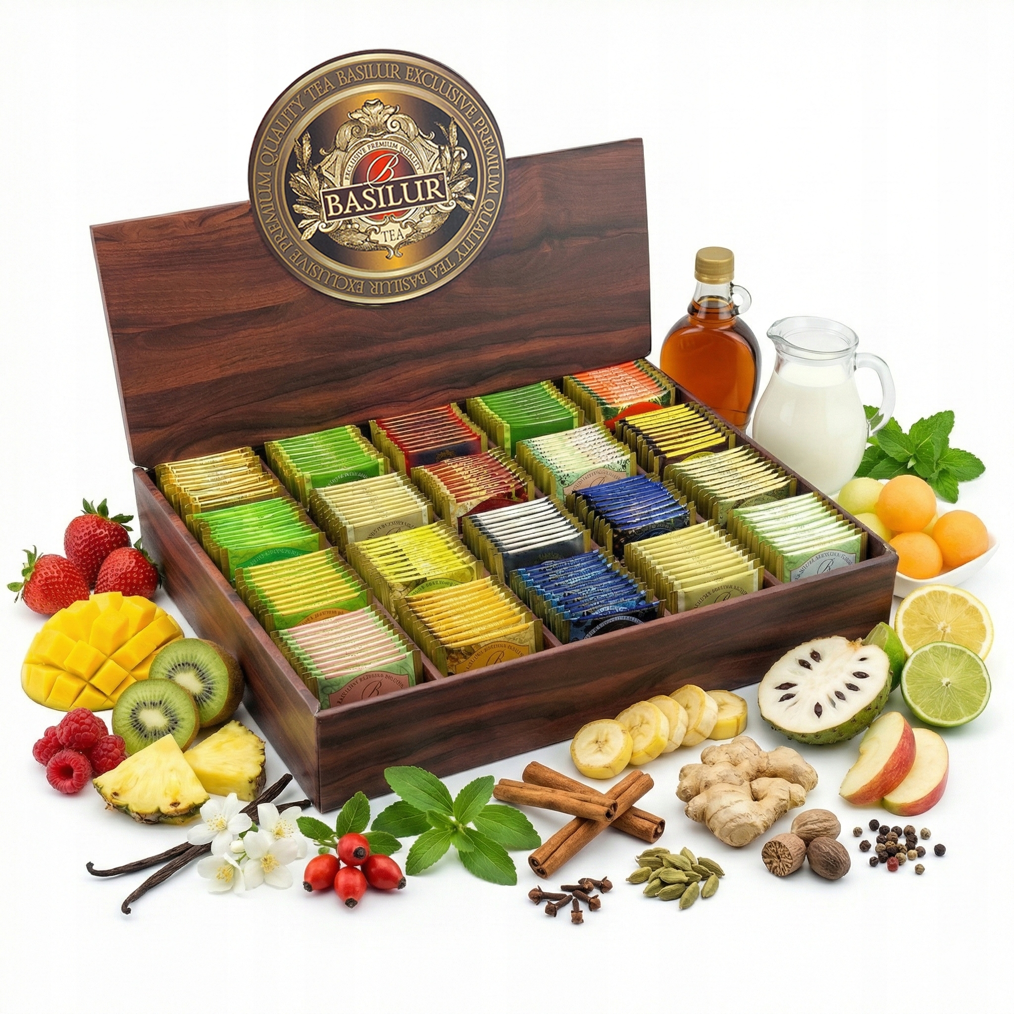 Levně Sada čajů The Best Of Basilur 20 příchutí, Dárek 200 ks