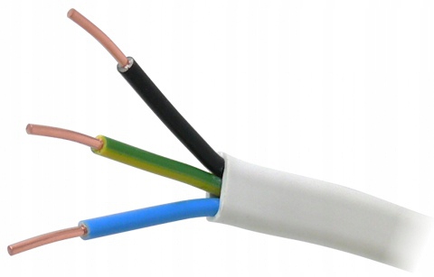 Przewód elektryczny drut płaski YDYp 450/750V 3x2,5mm2 100m Mercor