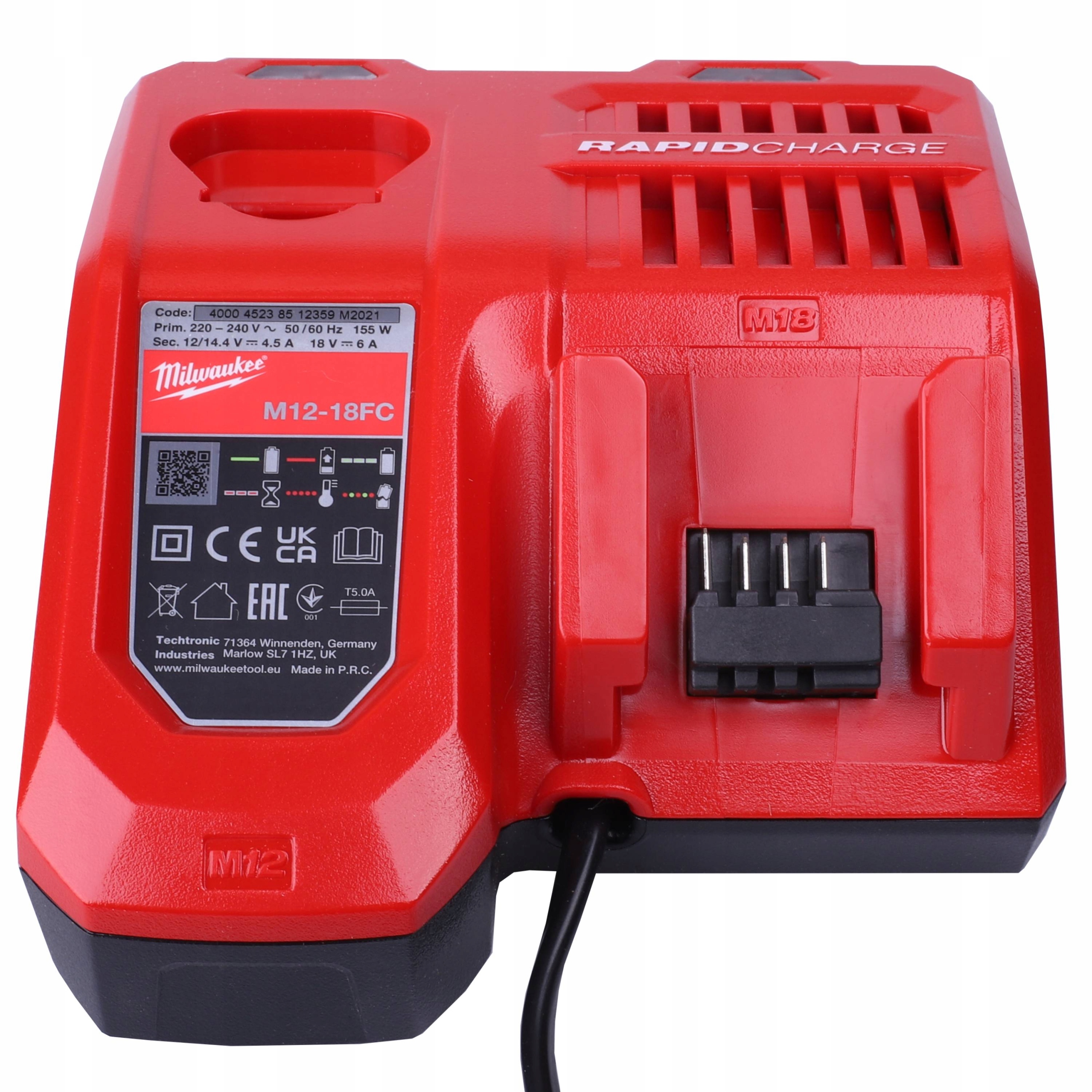 

Ładowarka Milwaukee M12-18FC Rapid Charge