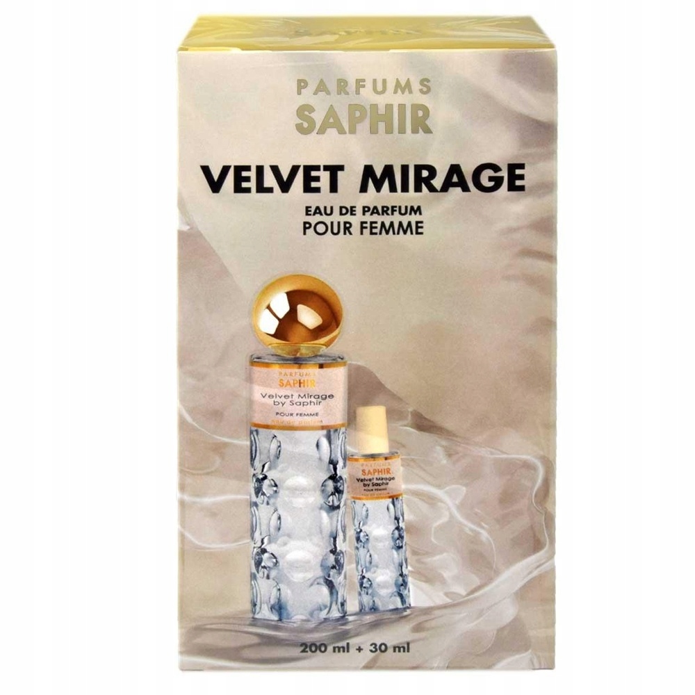 Saphir Velvet Mirage Edp 200 Ml Spray Edp 30ml Spray