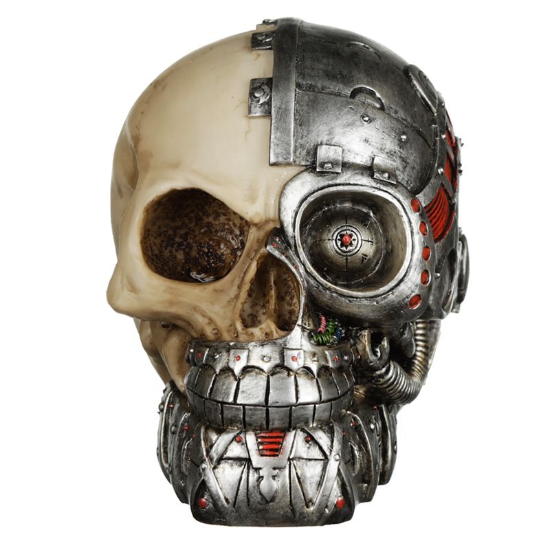 

Figurka Czaszka Steam Punk dekoracja Cyborg Czacha