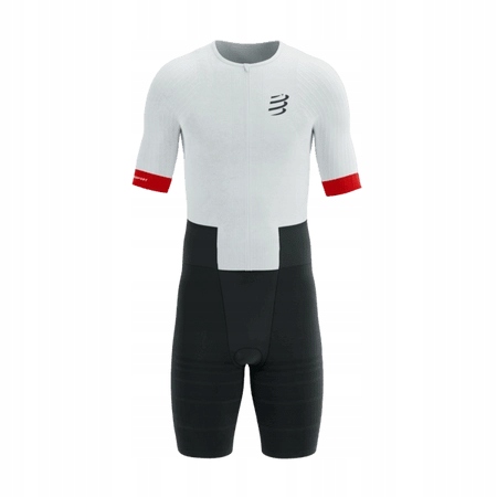 Compressport Pánský triatlonový oblek Stream Ss bílá/černá [Velikost L]
