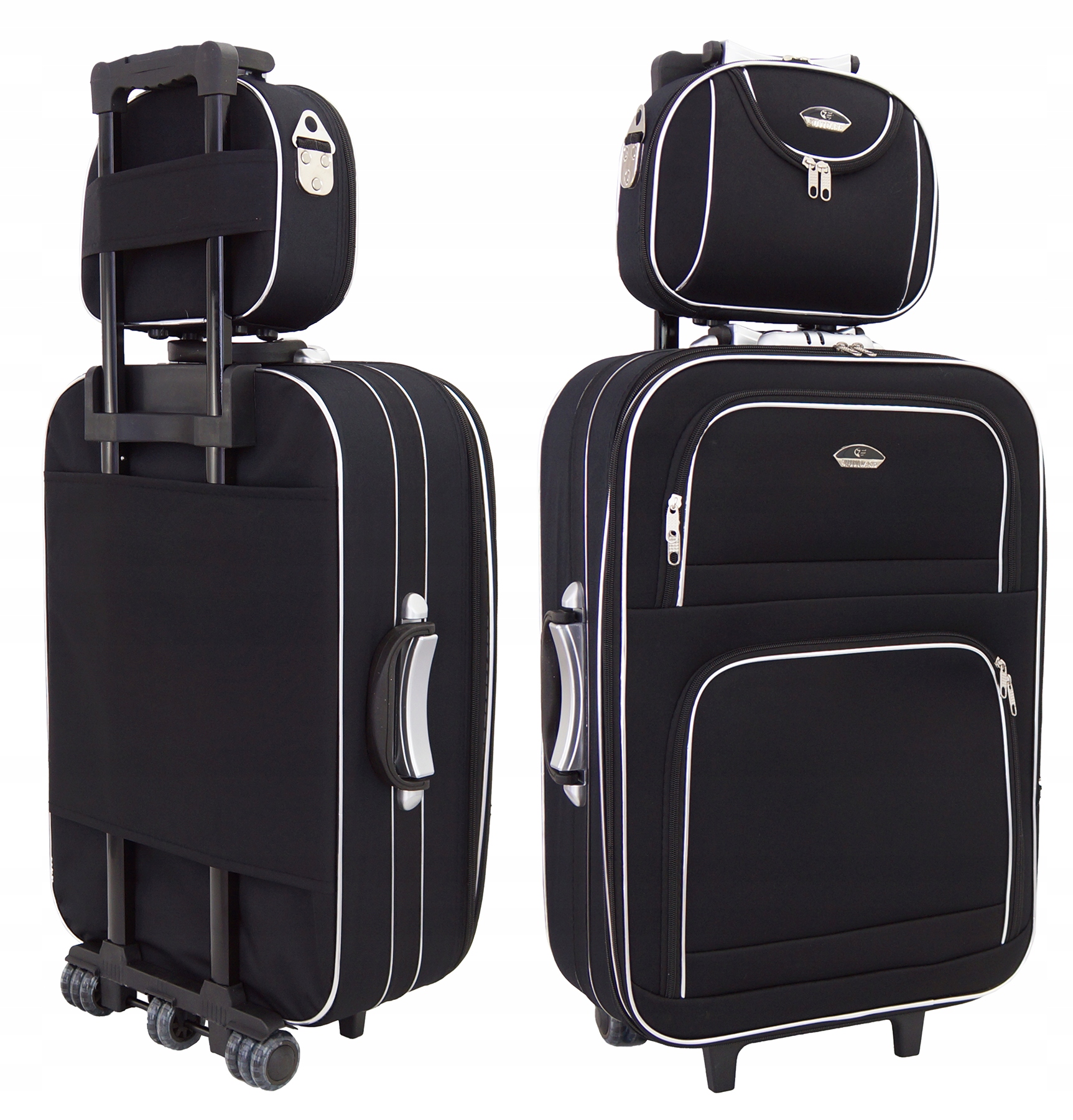 ZESTAW WALIZEK 2w1 BAGAŻ 901 WALIZKA ŚREDNIA+KUFER