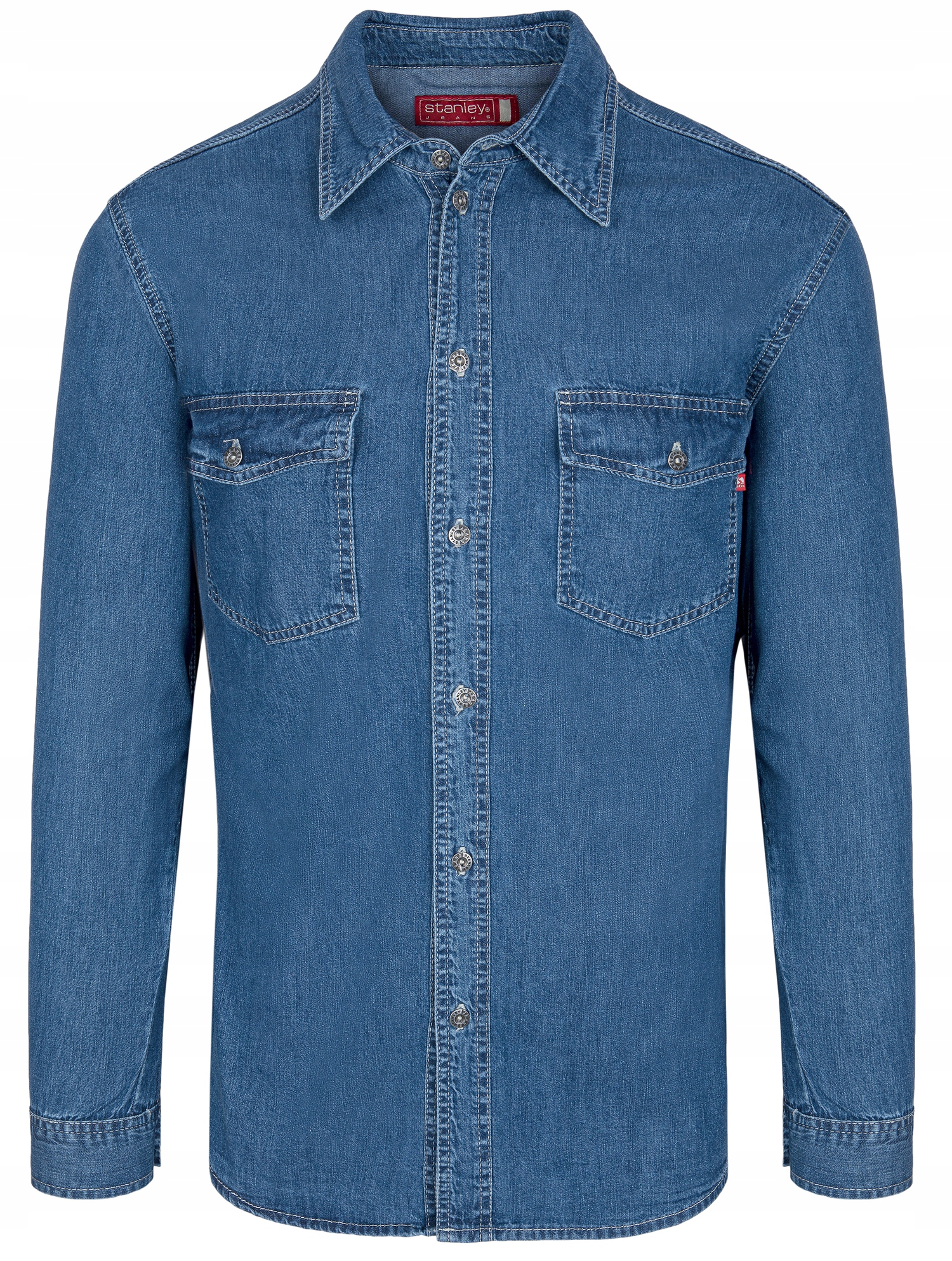 KOSZULA MĘSKA JEANSOWA - STANLEY JEANS - XXXL