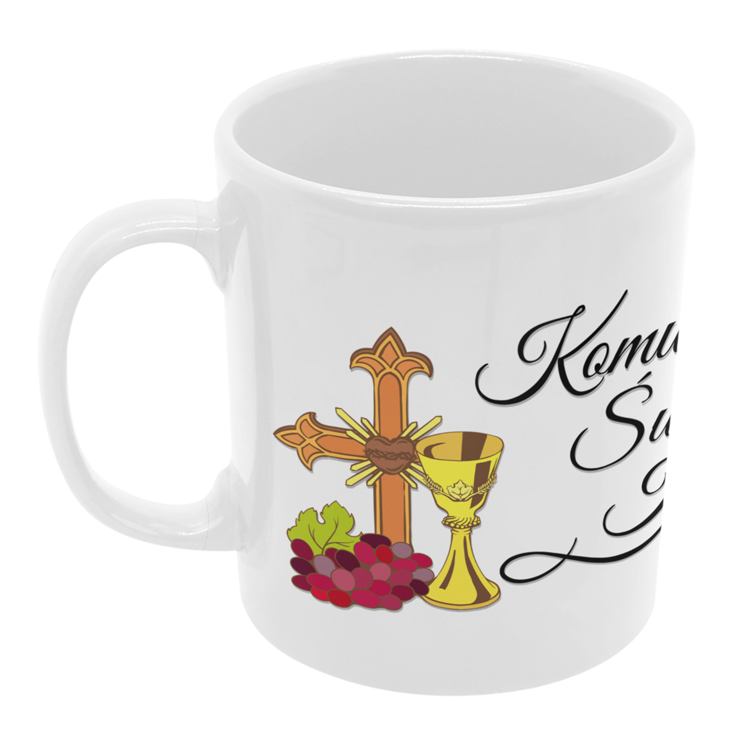 

Kubek pamiątka komunii komunijny komunię