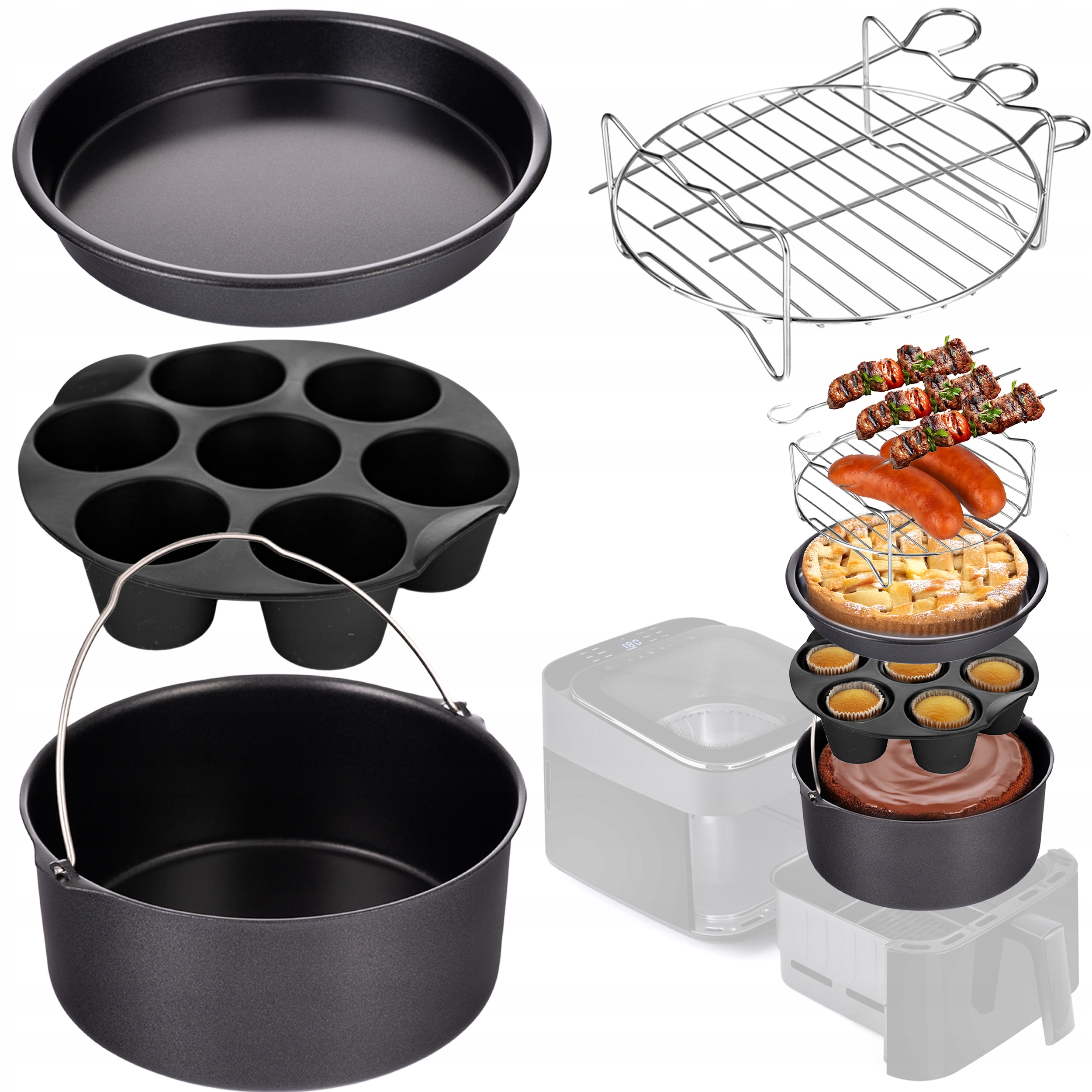 Příslušenství K Fritéze Lehmann Air Fryer, Sada 4 Univerzálních Prvků