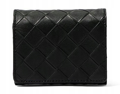 Malá peněženka s klopou Victoria's Secret, černá, pletená