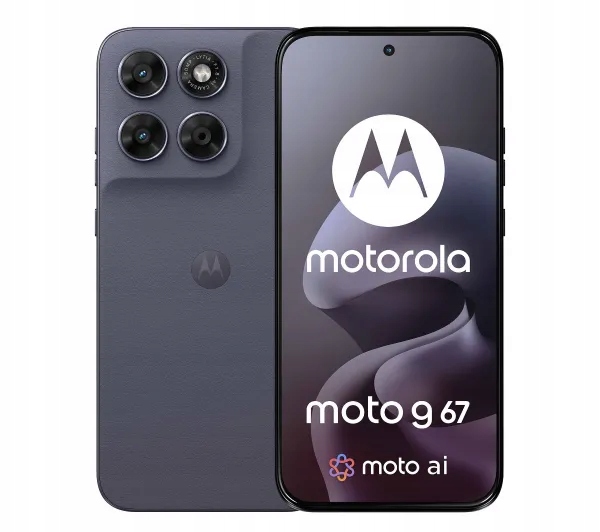 Smartfon Motorola moto g67 8/128GB Arctic Seal Szary Słuchawki Ładowarka