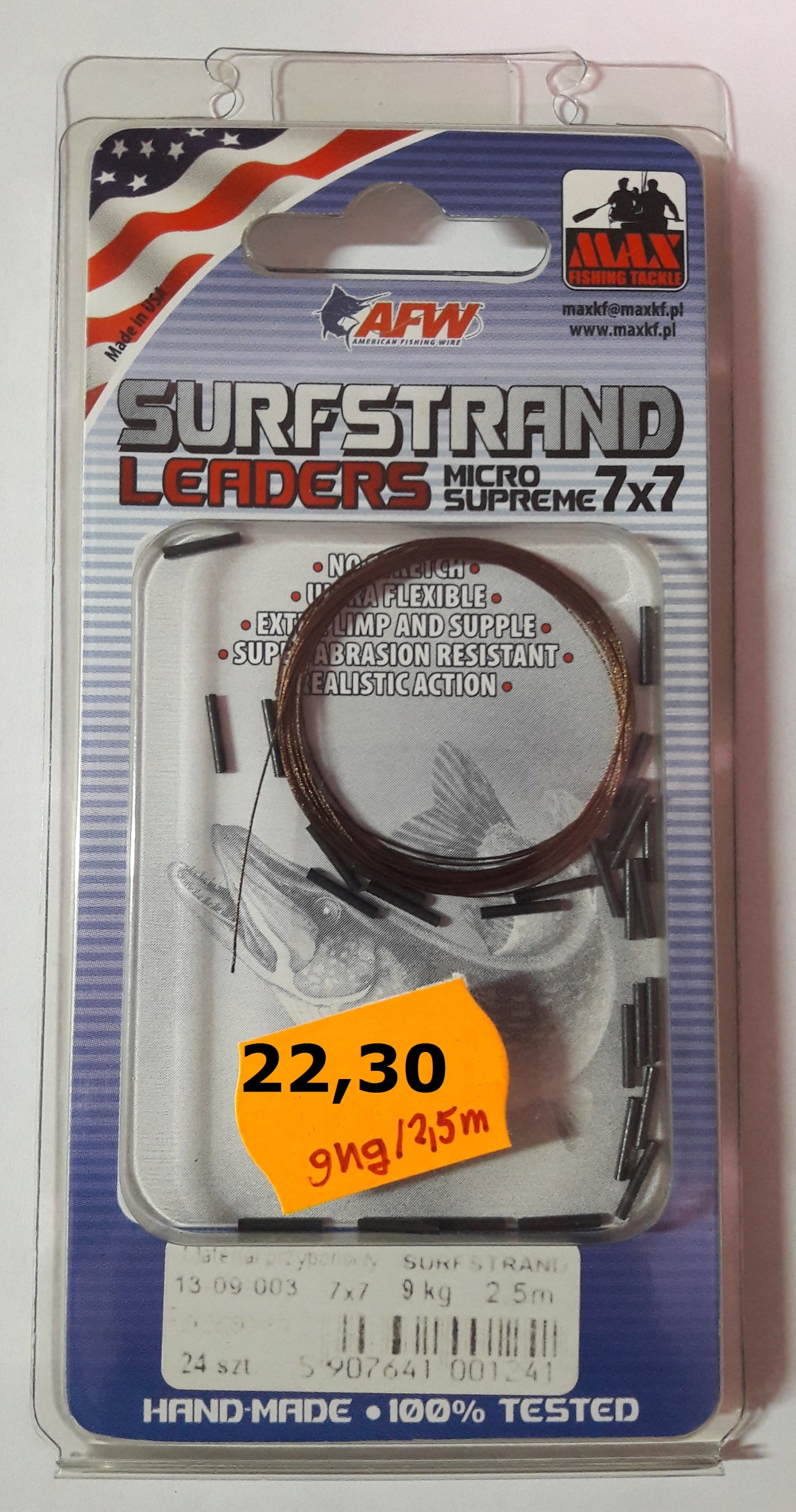 Materiał przyponowy Surfstrand 7x7,9 kg–2,5 m, Max