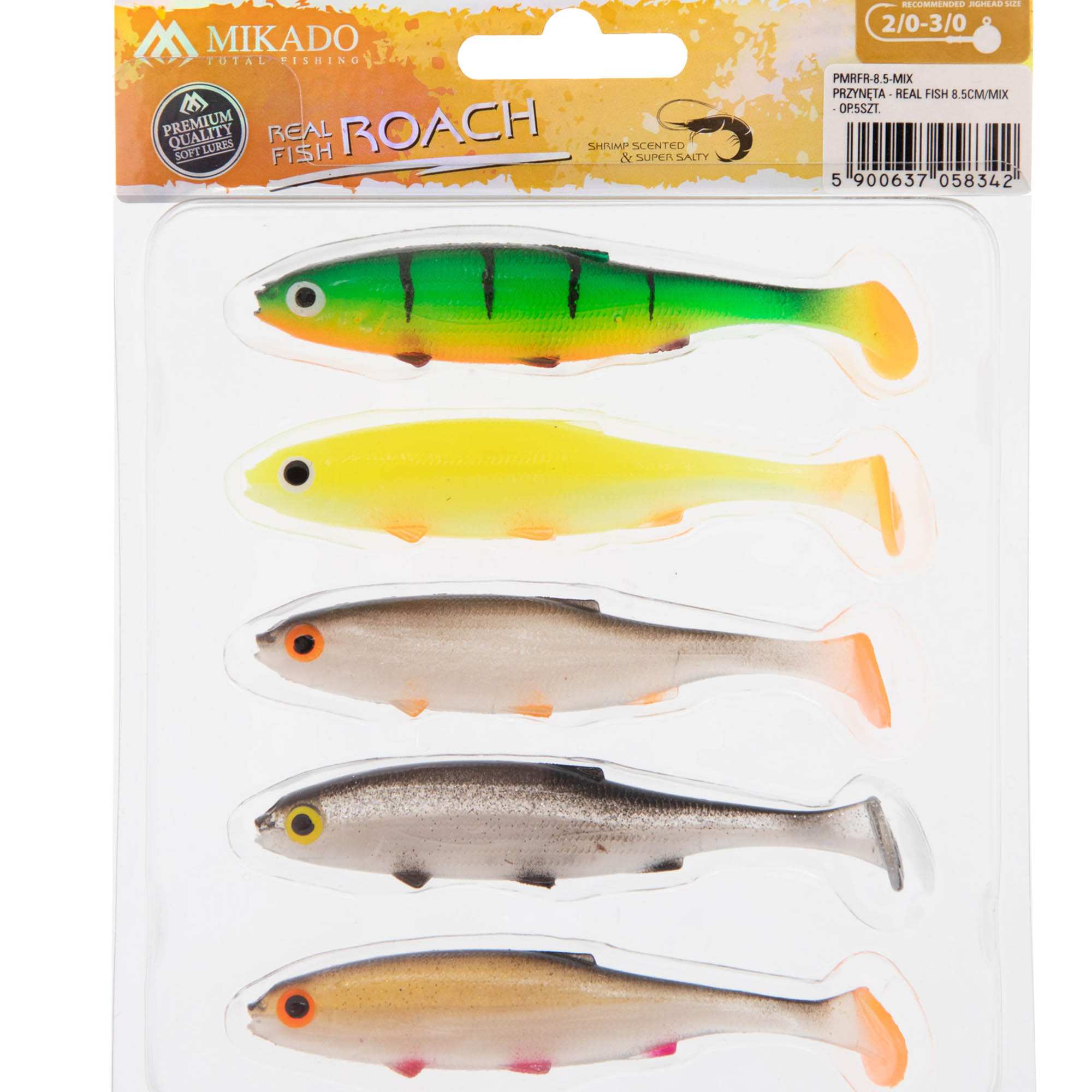 Przynęta Mikado Real Fish Roach 8.5cm mix Op 5szt