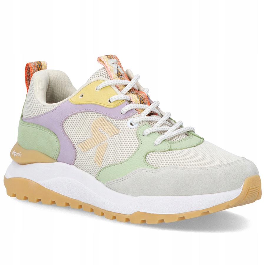 Polobotky béžové tenisky Rieker W2506-60 40