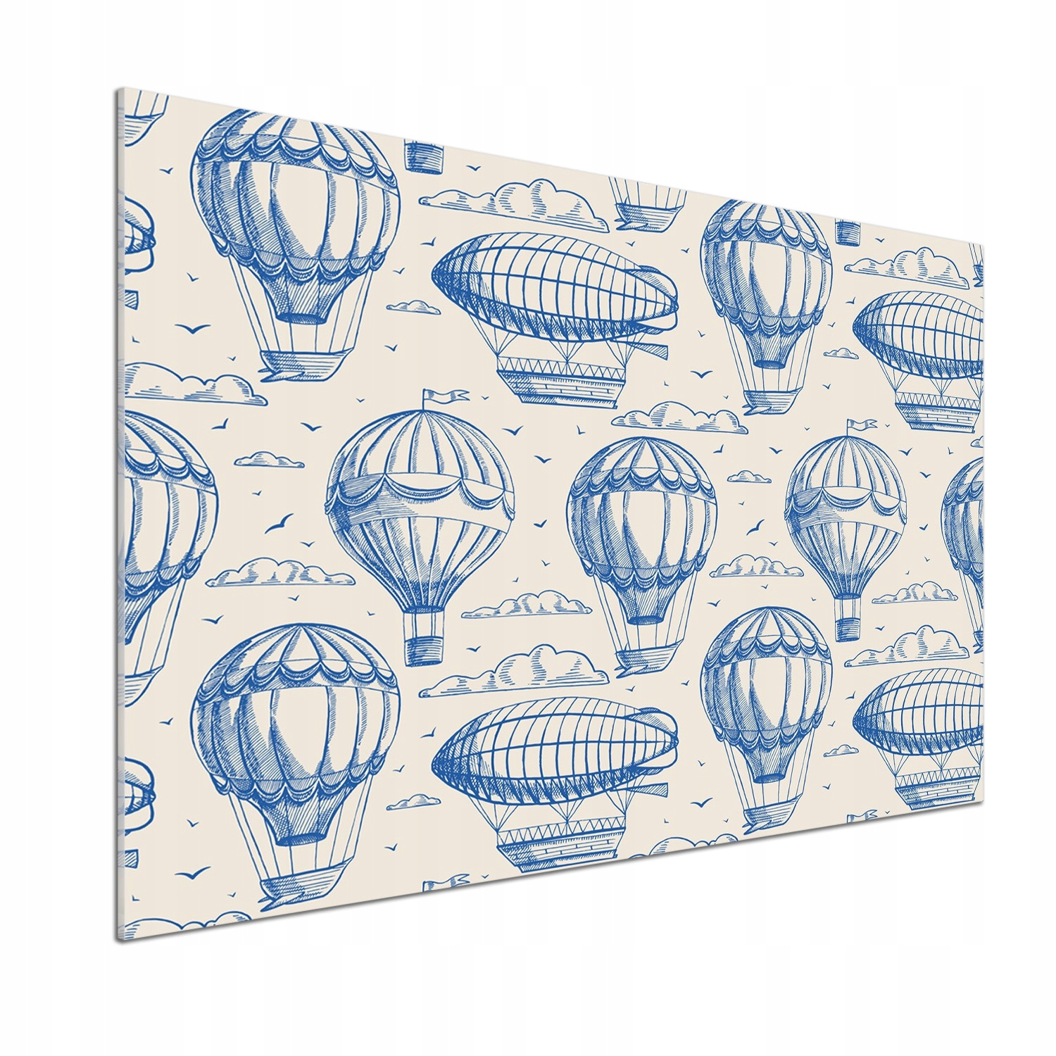 Kuchyňský panel Balóny a vzducholodě 100 x 70 cm Lepidlo