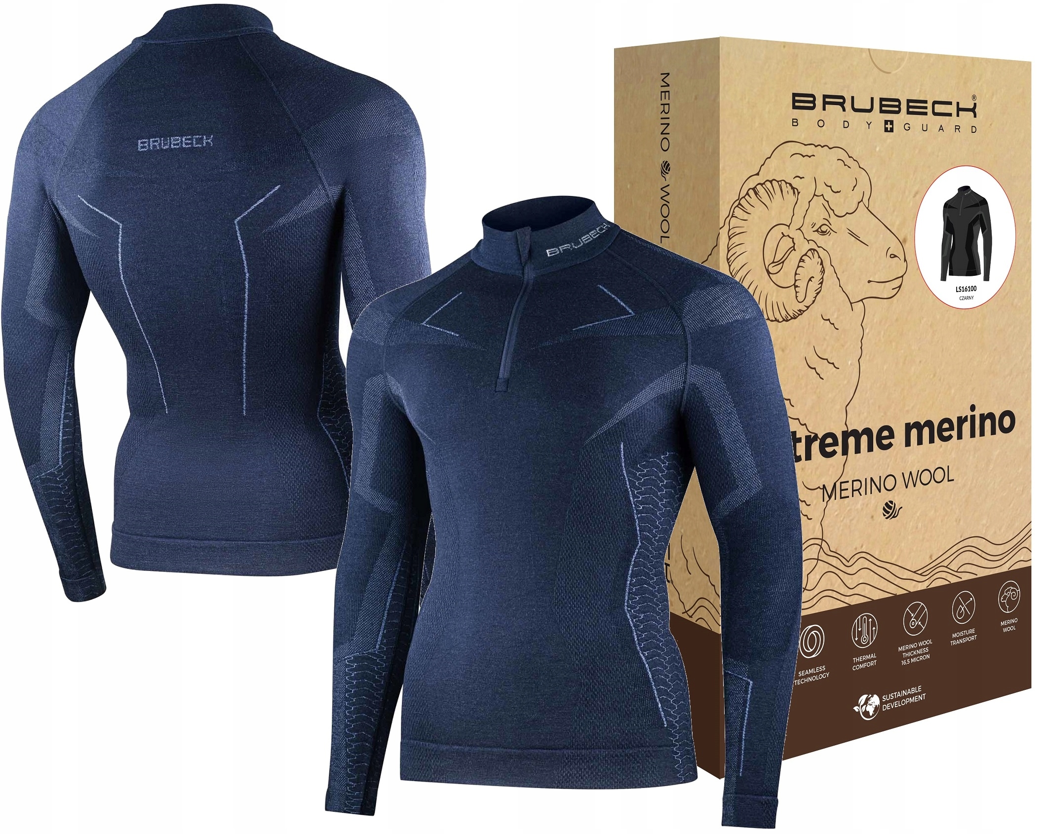 Termiczna koszulka termoaktywna Wool Turystyczna górska Do Wspinaczki -L