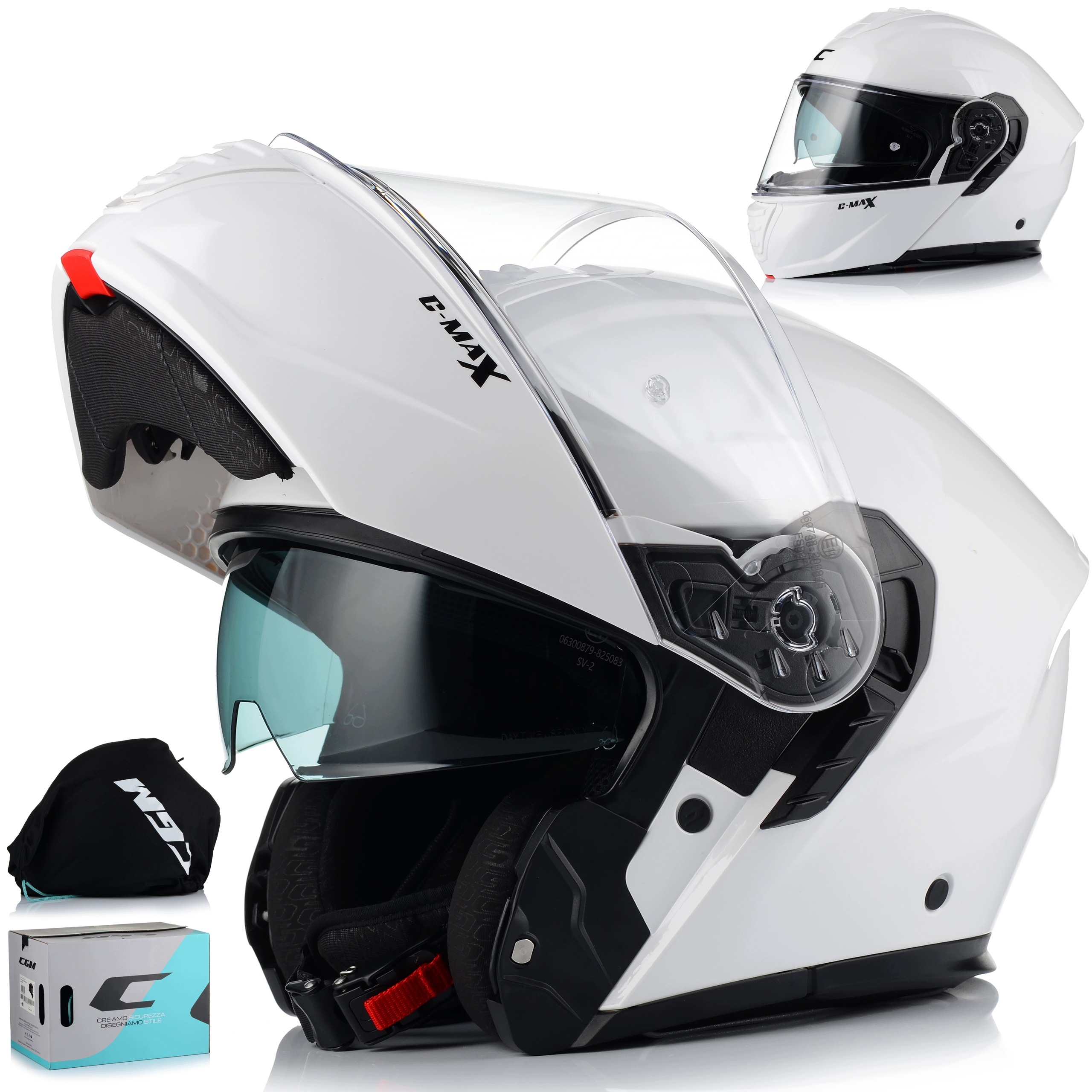 Motocyklová prilba Cgm 569G C-max P/j čeľusťový systém pinlock Blenda