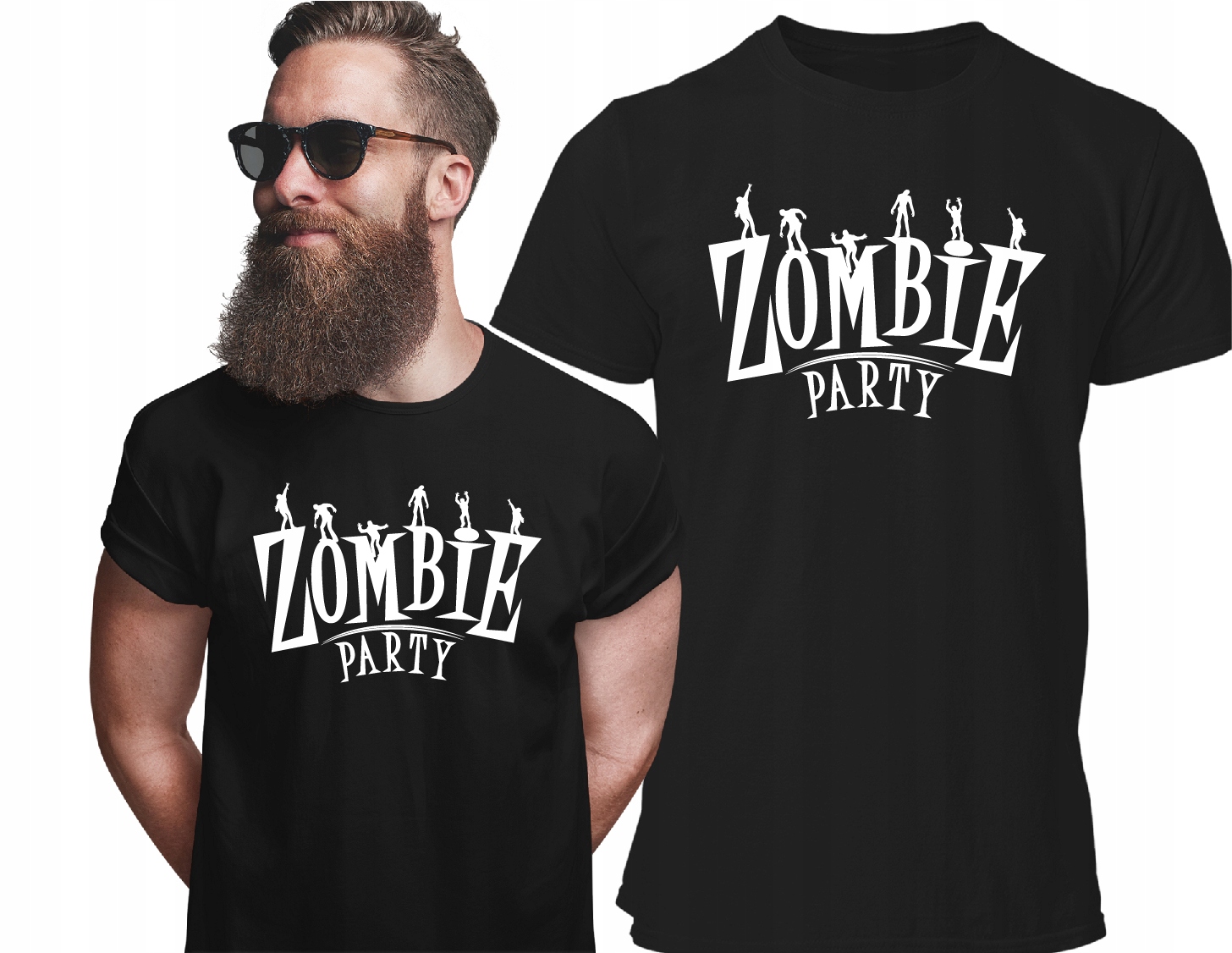 

Koszulka męska Zombie Party T-shirt na Prezent