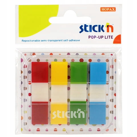 

Zakładki indeksujące w podajniku 45x12 4kol Hopax