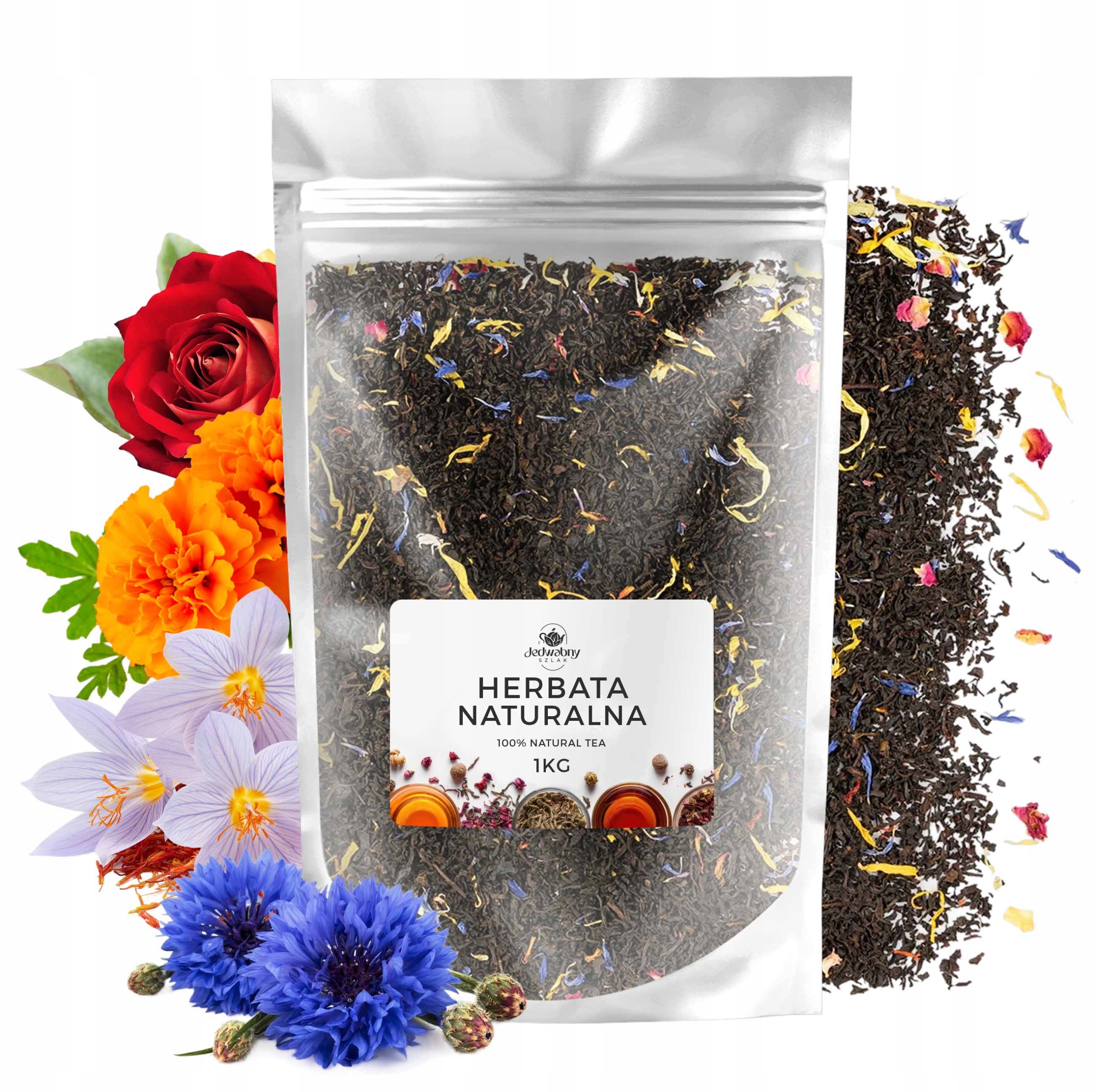 Čaj černý Earl Grey Rainbow listový čaj čaj 1 kg