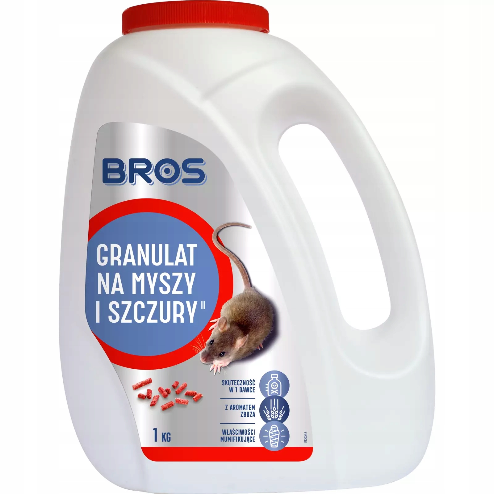 

Bros granulat na myszy szczury 1kg mumifikuje