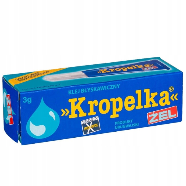 

Klej błyskawiczny w żelu super glue kropelka 3g