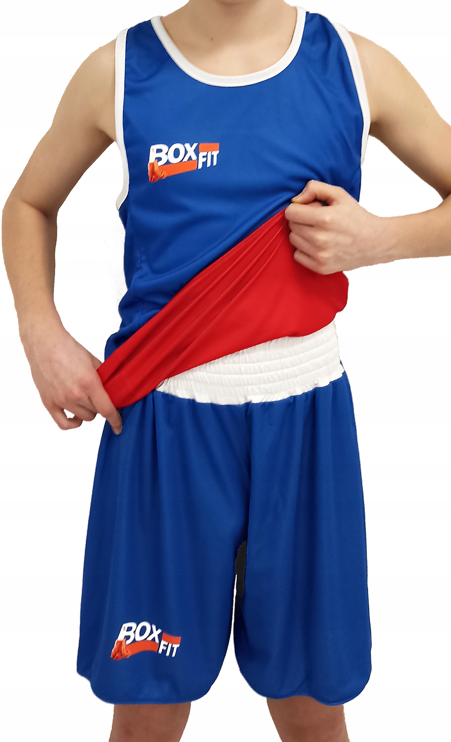 Strój bokserski dwustronny Boxfit L