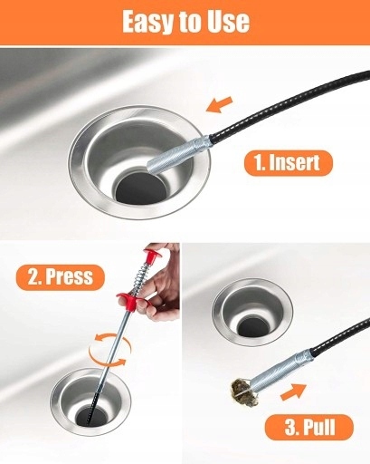 PRZEPYCHACZ ŻMIJKAUDRAŻNIACZ DO RUR WC ZLEWU Długość 53 m