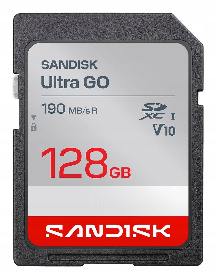 Sandisk Ultra Go Sd XC Uhs-i 128GB Sd 190MB/s(R) karta pamięci
