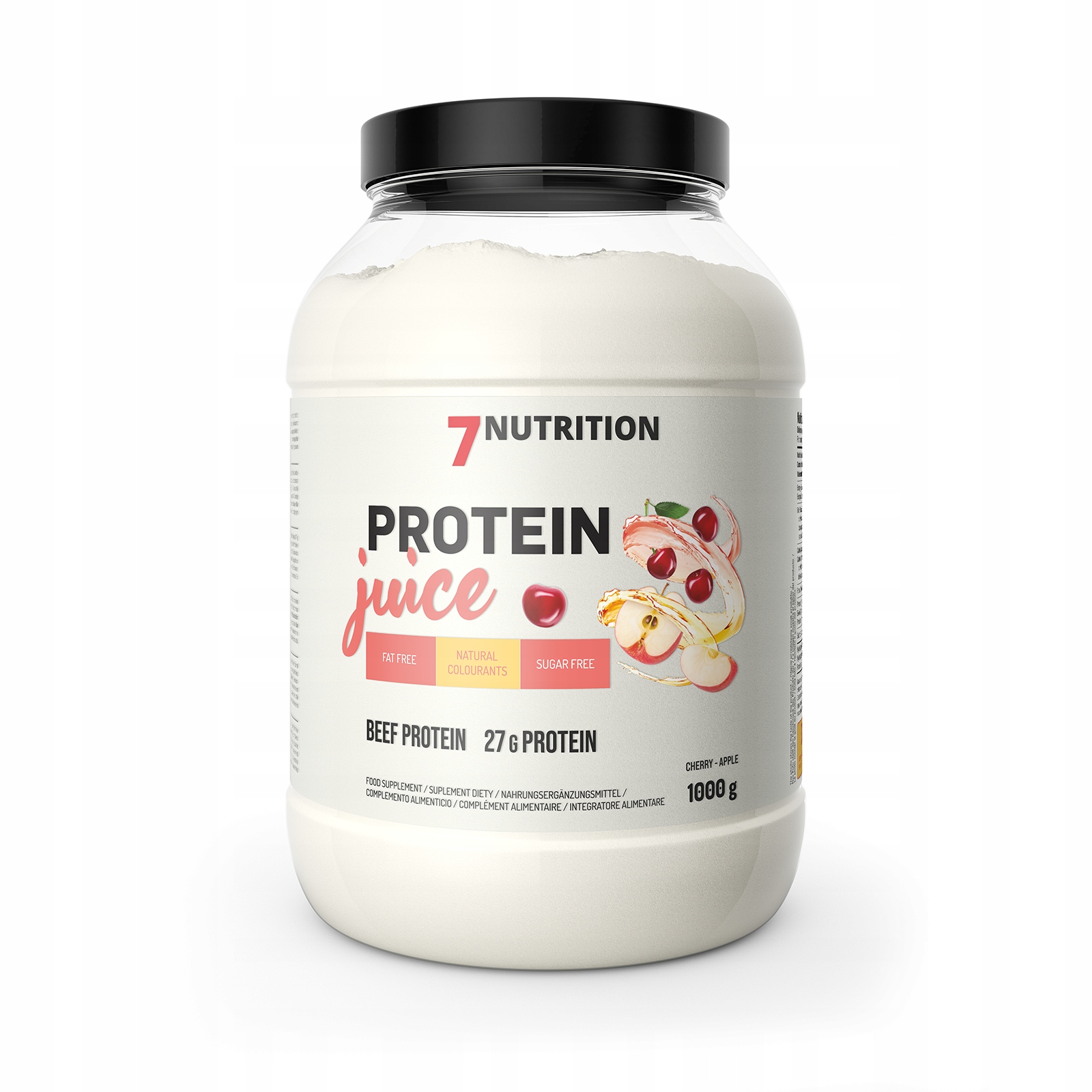 7Nutrition Protein Juice 1000 g hovězí protein, bez laktózy, bez mléka [Příchuť Pina]