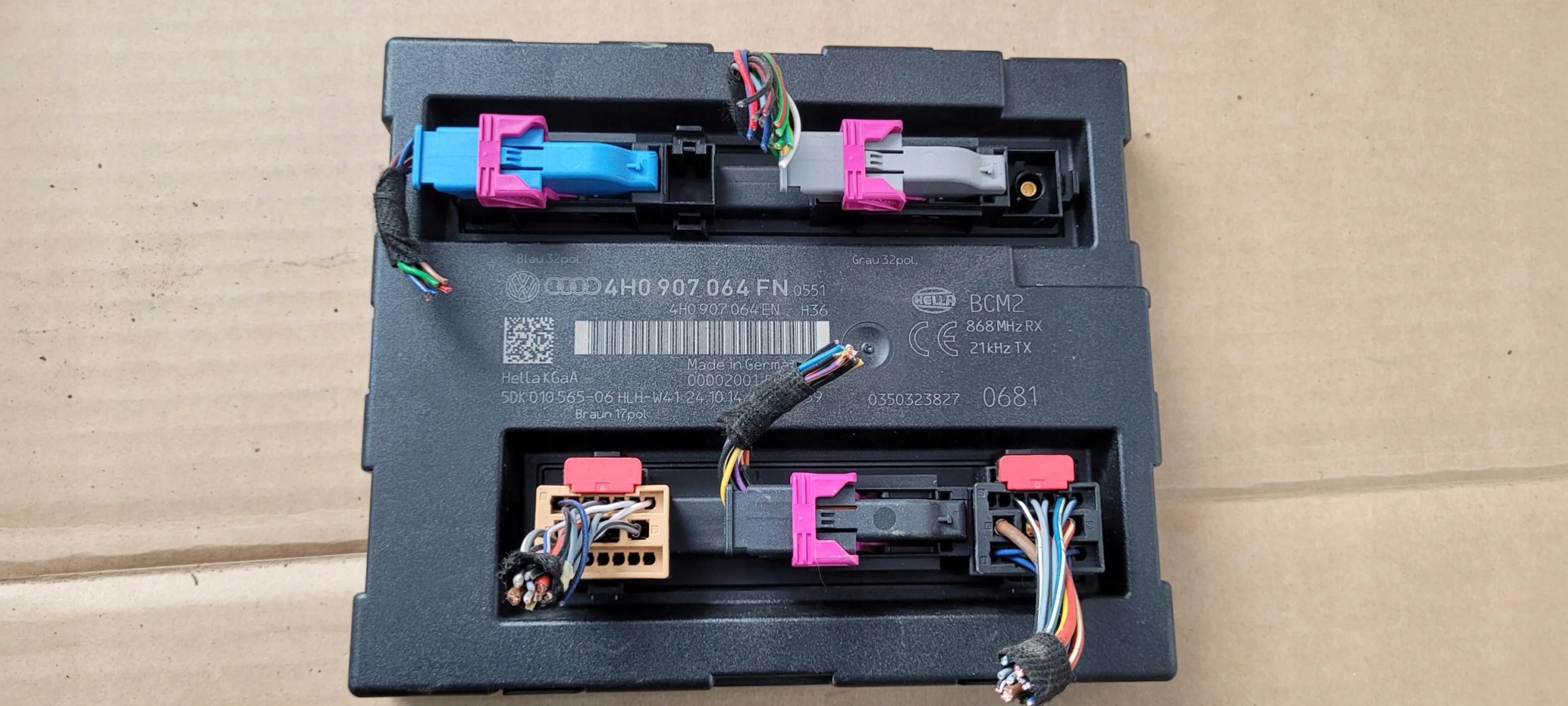 A6 C7 4G module unité de commande électronique uce KOMFORTU 4H0907064FN A7 4G