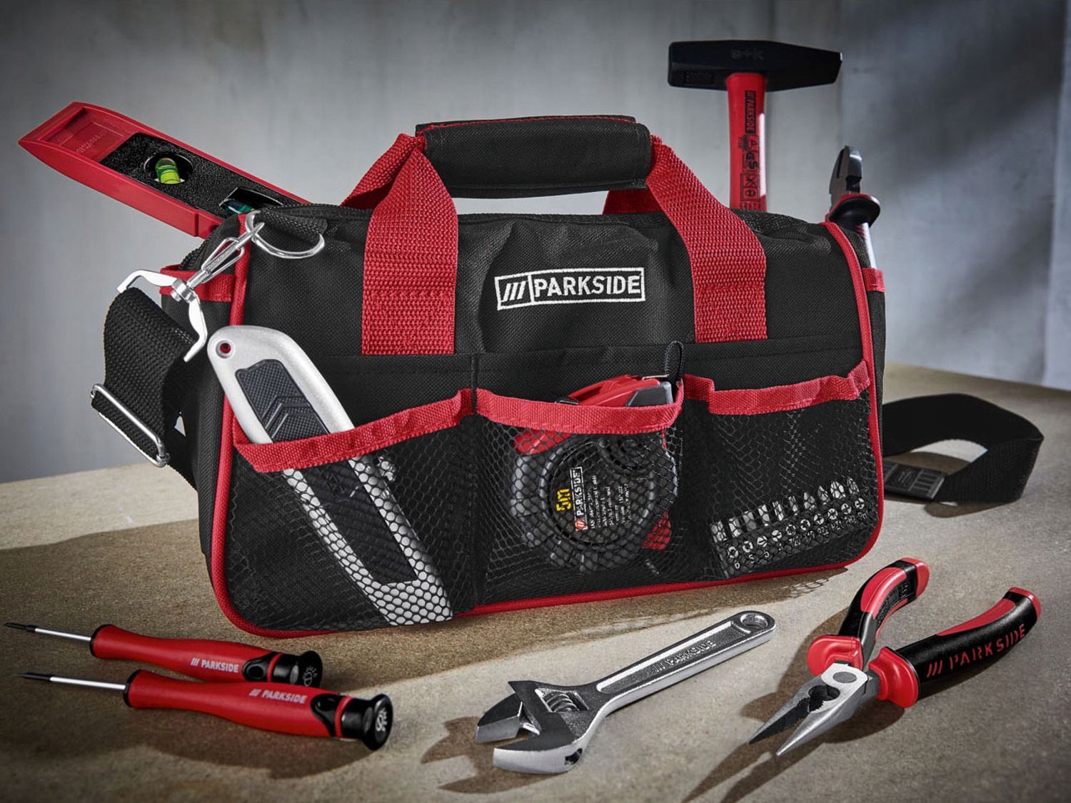 ZESTAW NARZĘDZI BITÓW KLUCZE w torbie PARKSIDE 23szt EAN (GTIN) 0020151350359