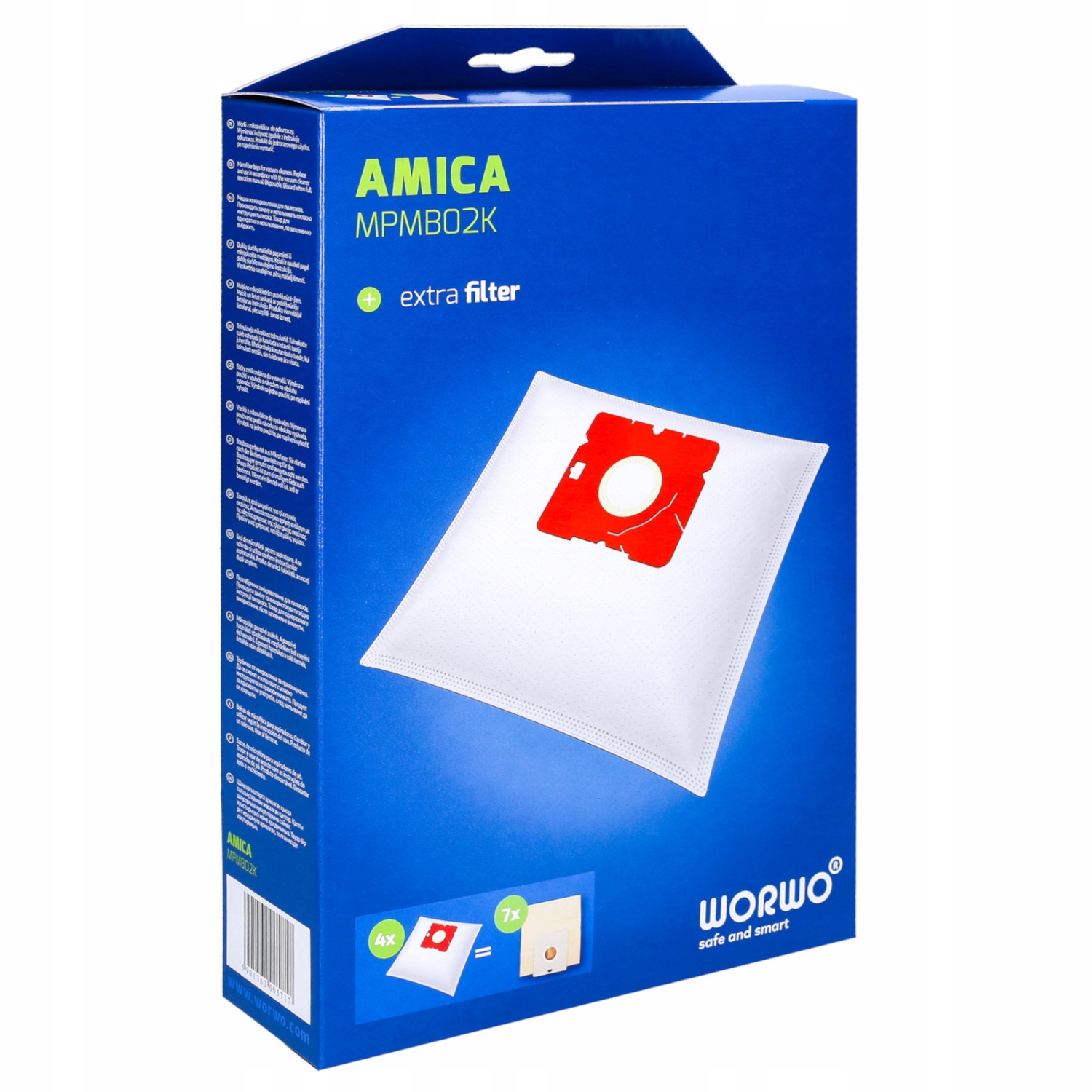 Мешок для пылесоса синтетический MPMB02K 4 шт.