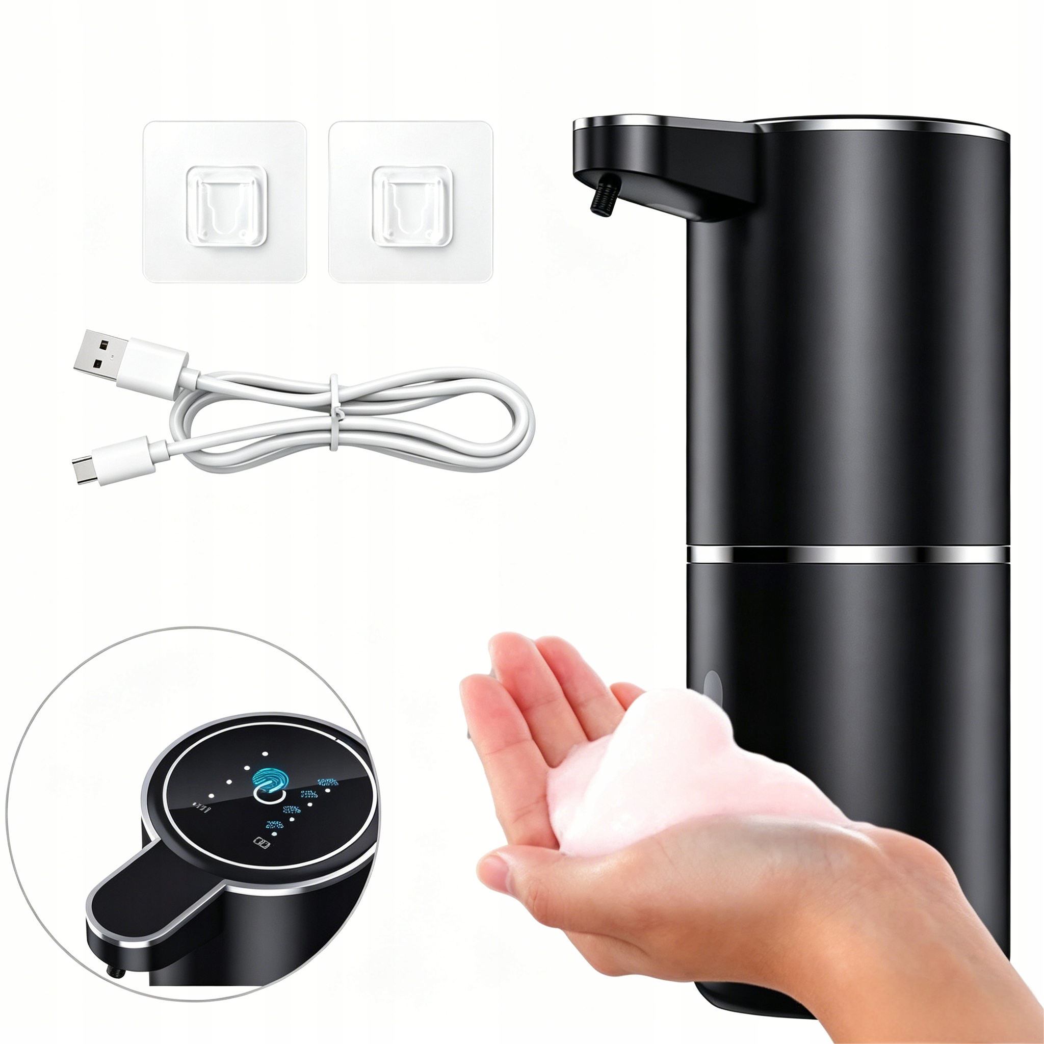Velký bezdotykový automatický dávkovač mýdla v gelu, dávkovač tekutiny, Usb Ir