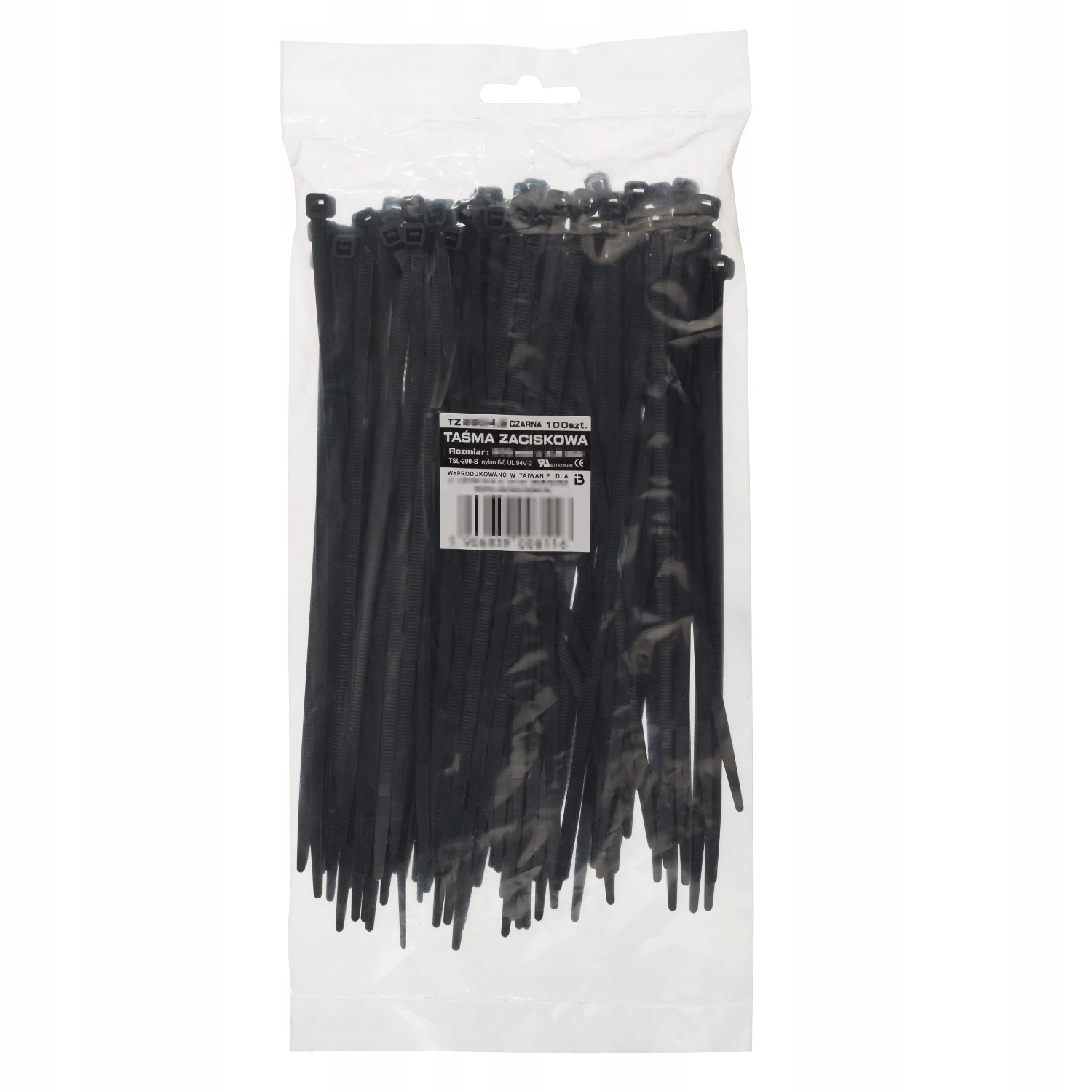 

Opaski zaciskowe z certyfikatem Czarne Uv 120x2,5