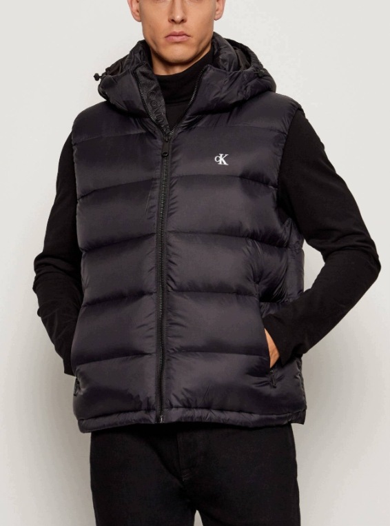 Calvin klein Jeans LV04RD531G vesta bez rukávů péřová černá vel. L