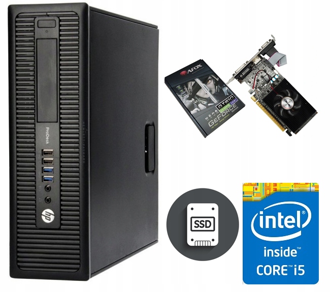 KOMPUTER DOMOWY HP GEFORCE 2GB CORE I5 SSD 240 GB