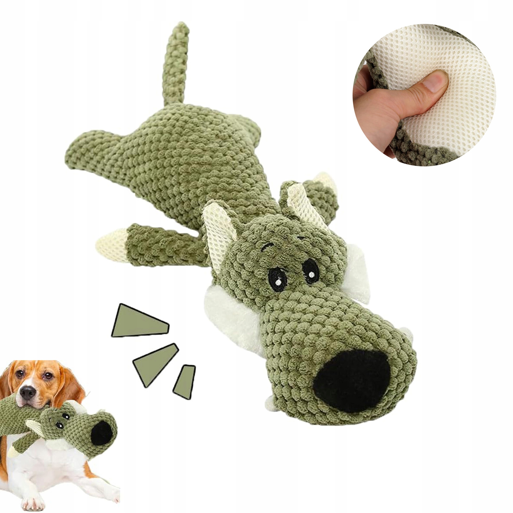 Levně Hračka pro psy Vlk Roztomilý kreslený design Zdravé kousání Proti nudě Hračka pro psy