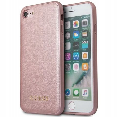 

Etui Guess Iridescent do iPhone 7/8 Złoty róż