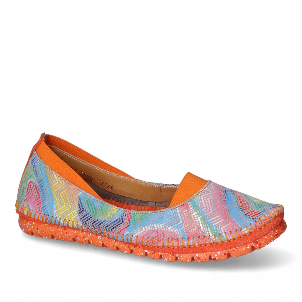 Baleríny Maciejka 05840-18/00-1 Oranžový semiš