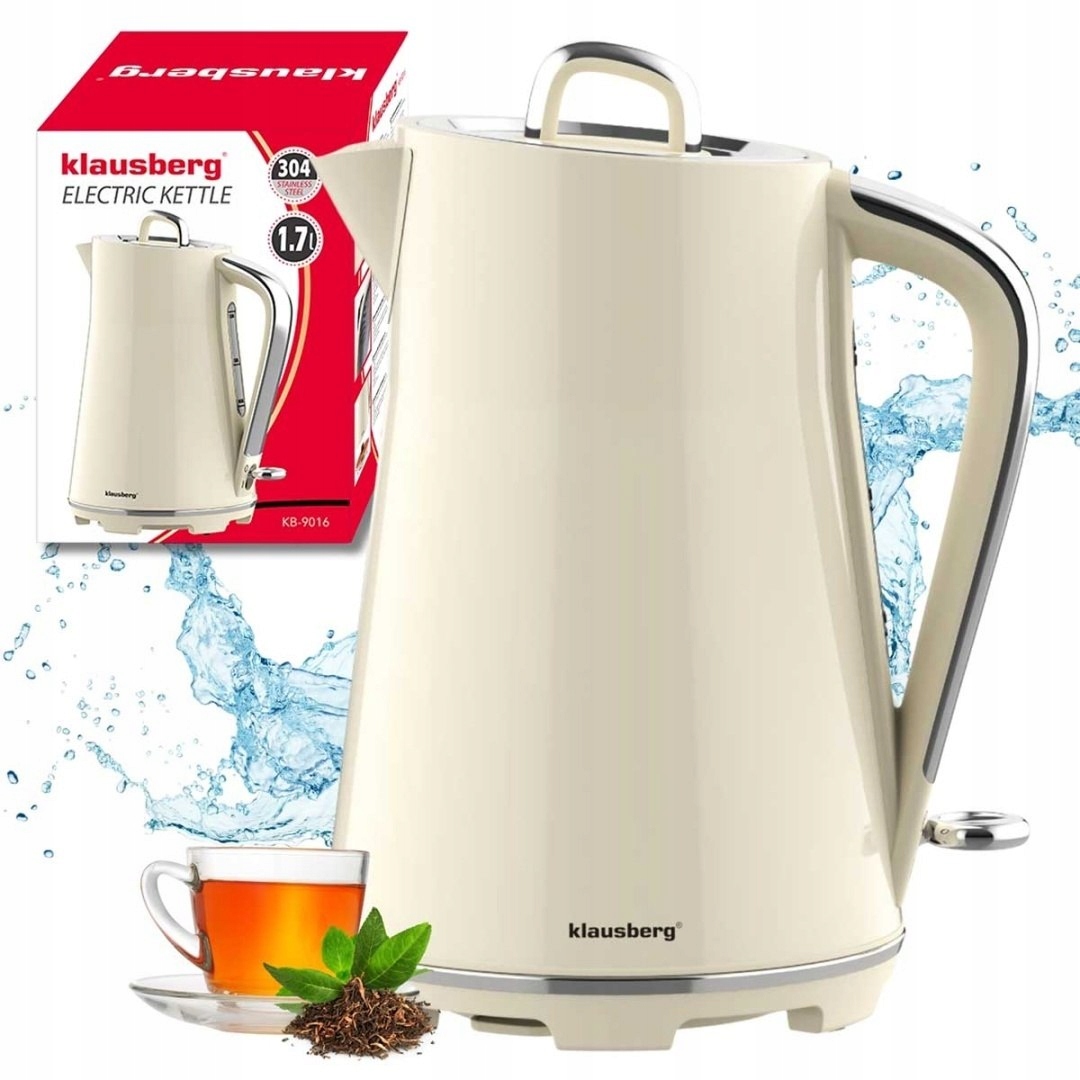 Elektrická Konvice 1,7 L Klausberg KB-9016 Krémová