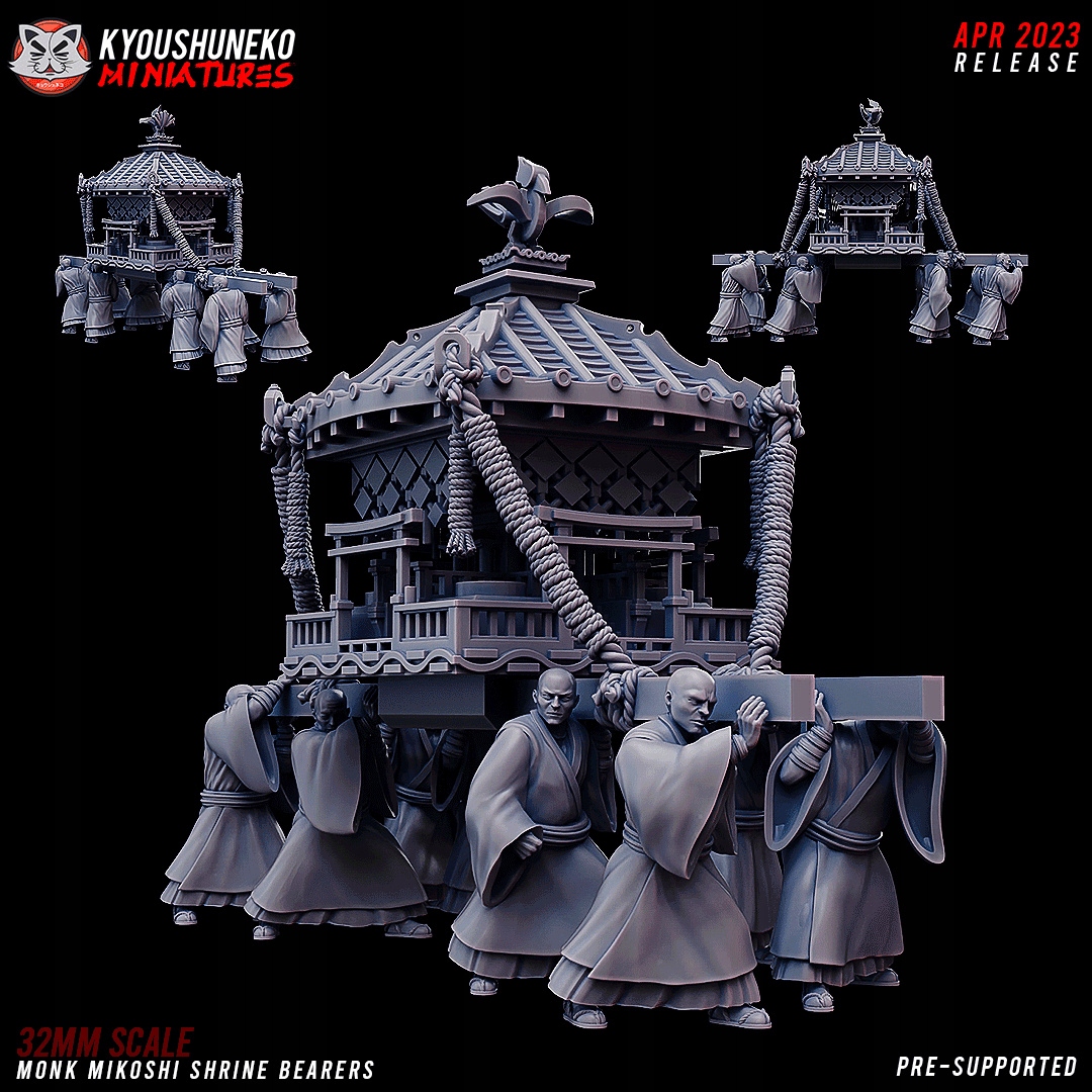 Monk Mikoshi Shrine Bearers - Minifaktura