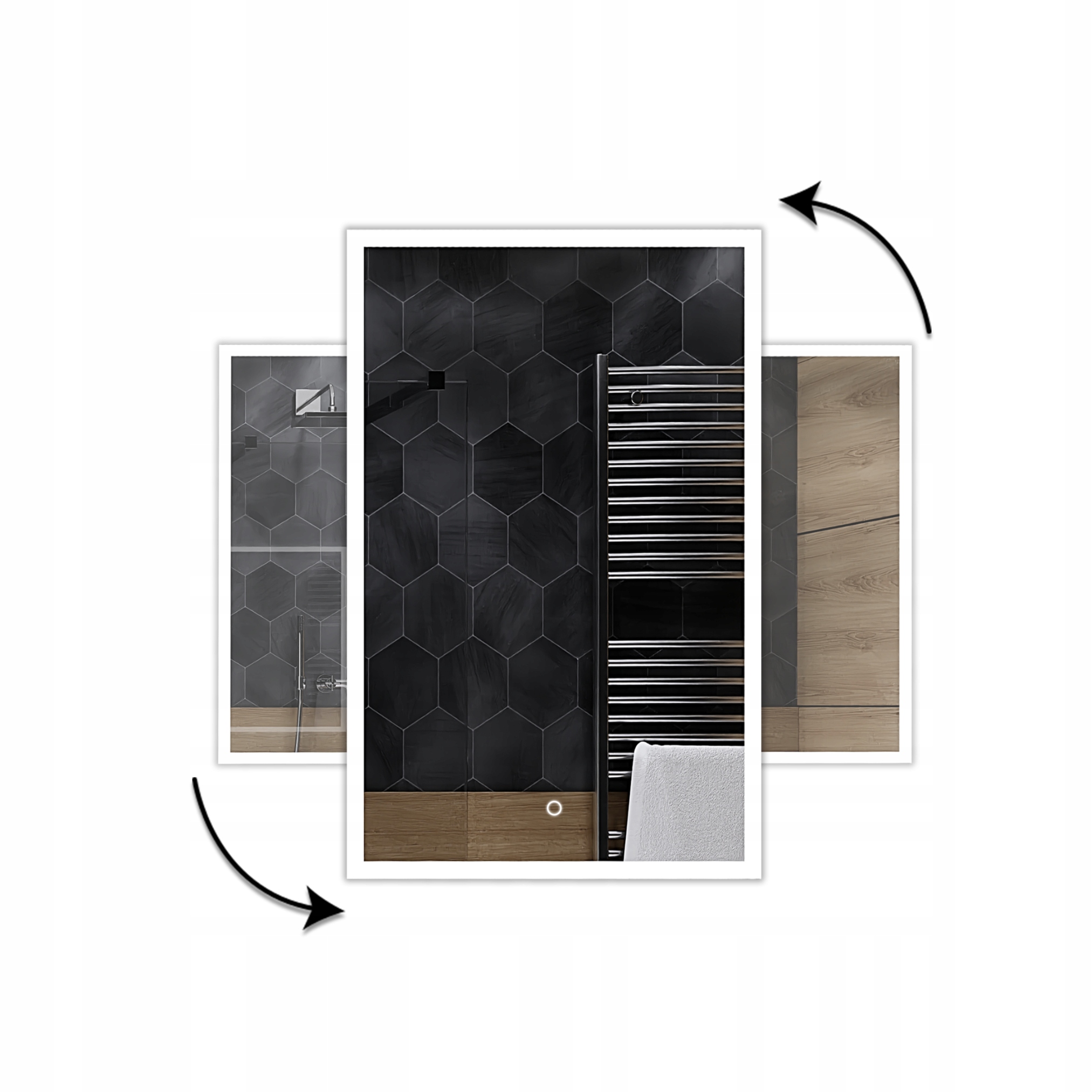 Led zrkadlo dotyk 50x70 cm K24 Boston